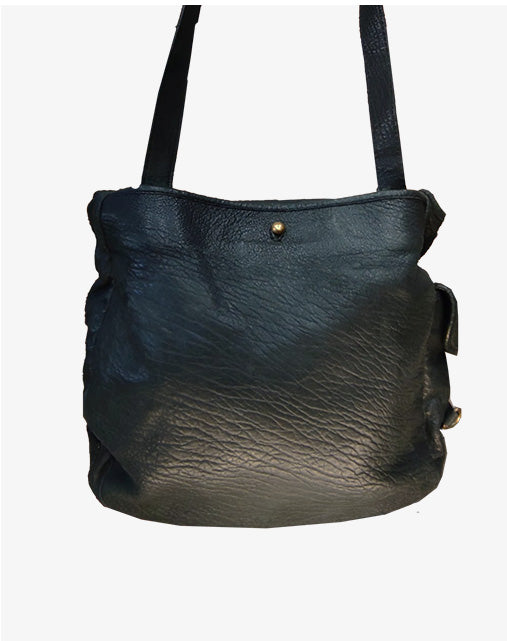 Borsa Vintage Yves Saint Laurent Rive Gauche in Pelle Nera