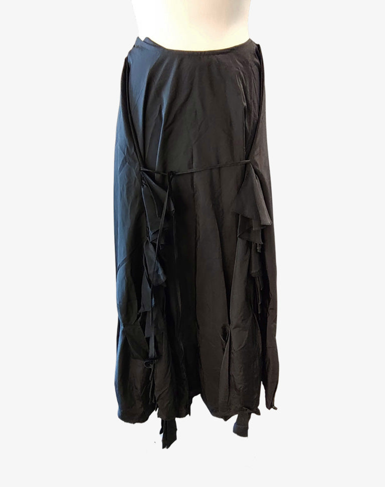 Celyn b. by Elisabetta Franchi Gonna Lunga Gipsy a Balze con Inserti in Pizzo Archivio primi anni 2000