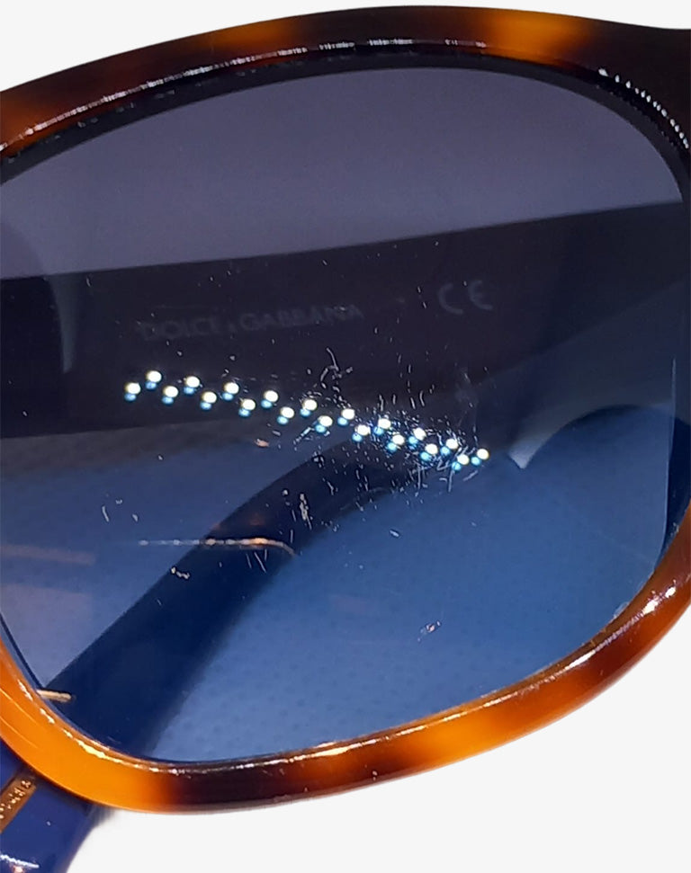 Occhiali da sole Dolce & Gabbana tartaruga e blu