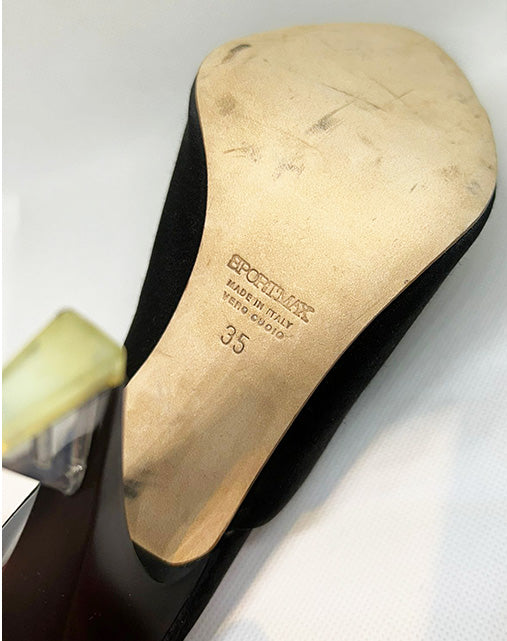 Sabot neri Sportmax by Max Mara made in Italy donna Tg 35