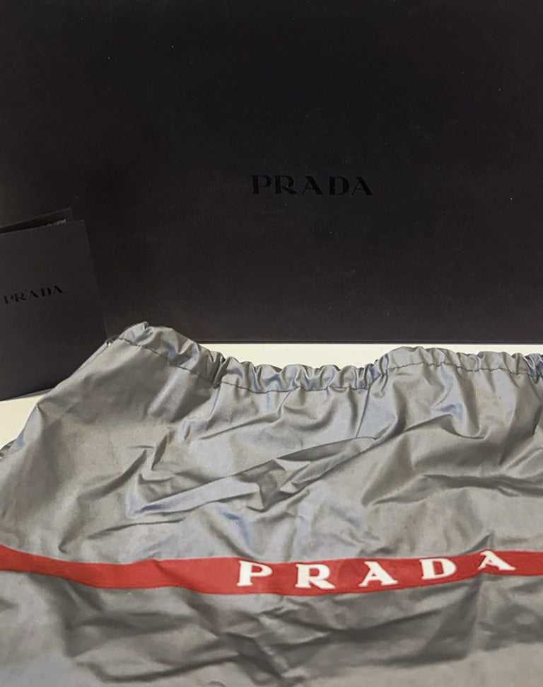 Sandali Prada con Zeppa in Sughero Arancio Taglia 38