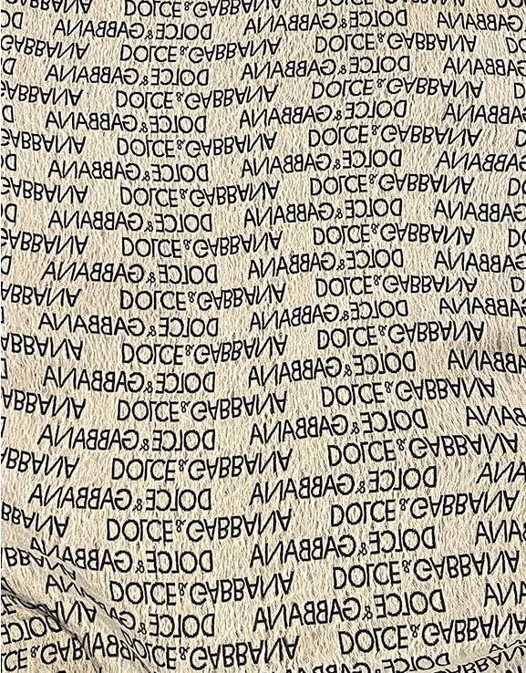 Dolce & Gabbana Sciarpa Vintage in Seta Jacquard Logo All Over