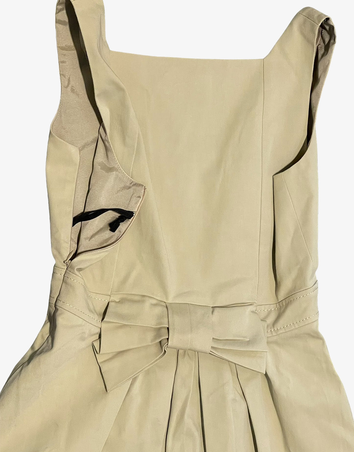RED Valentino Abito donna estivo beige in cotone con fiocco sul retro