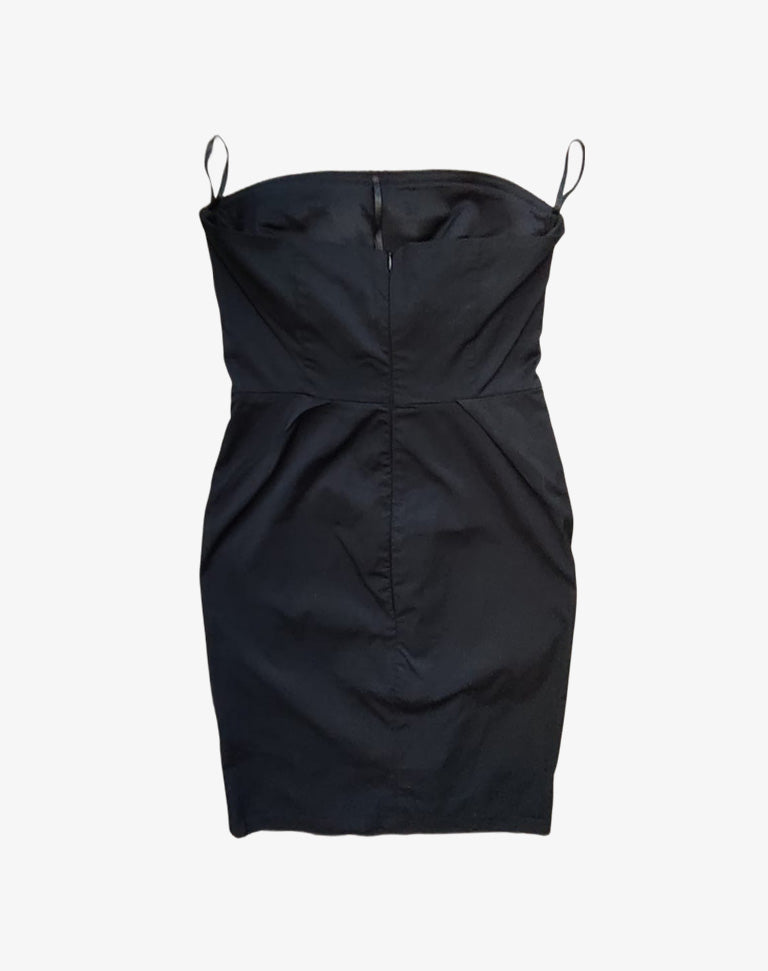 Abito mini bustier nero Elisabetta Franchi Celyn B. taglia 42