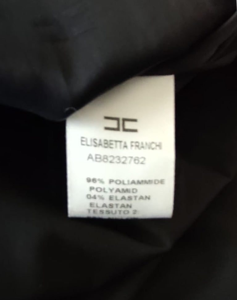 Abito mini bustier nero Elisabetta Franchi Celyn B. taglia 42