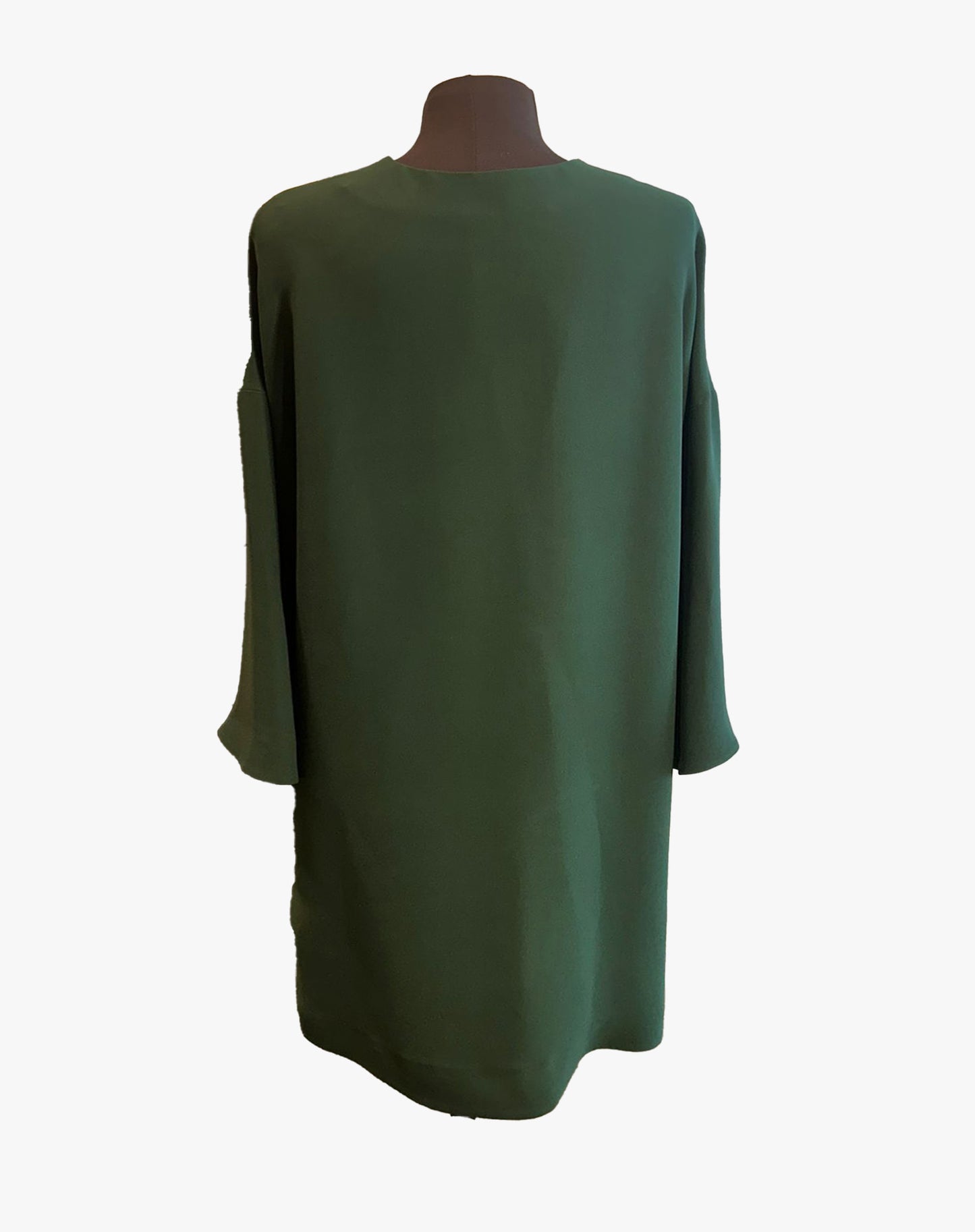 Abito donna Valentino in seta verde minimal