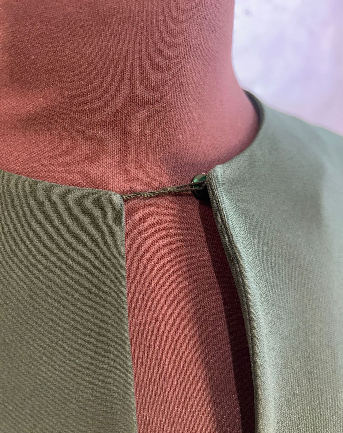 Abito donna Valentino in seta verde minimal