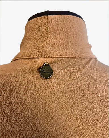 Abito donna Souvenir rosa antico con fiocco al collo estivo taglia S