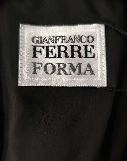 Blazer Gianfranco Ferrè Forma vintage nero architettonico anni 90