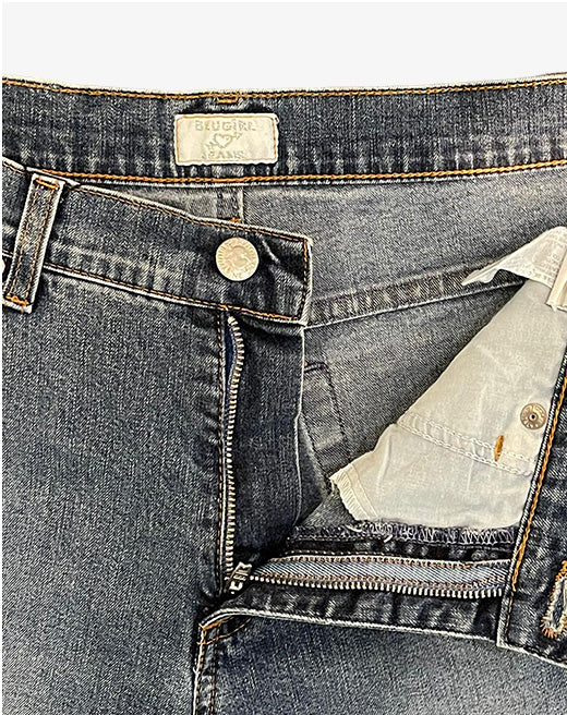 Blumarine Jeans Donna Denim Destroyed Taglia 42 / D36