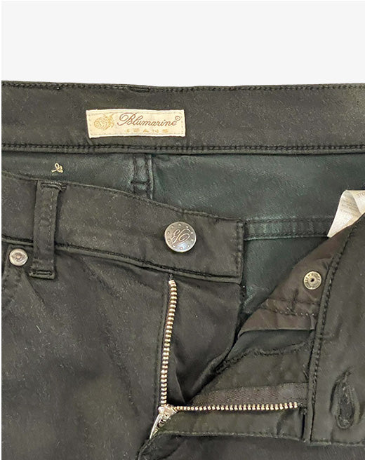 Blumarine Pantalone Donna Nero in Cotone Leggero Taglia 42 / D36