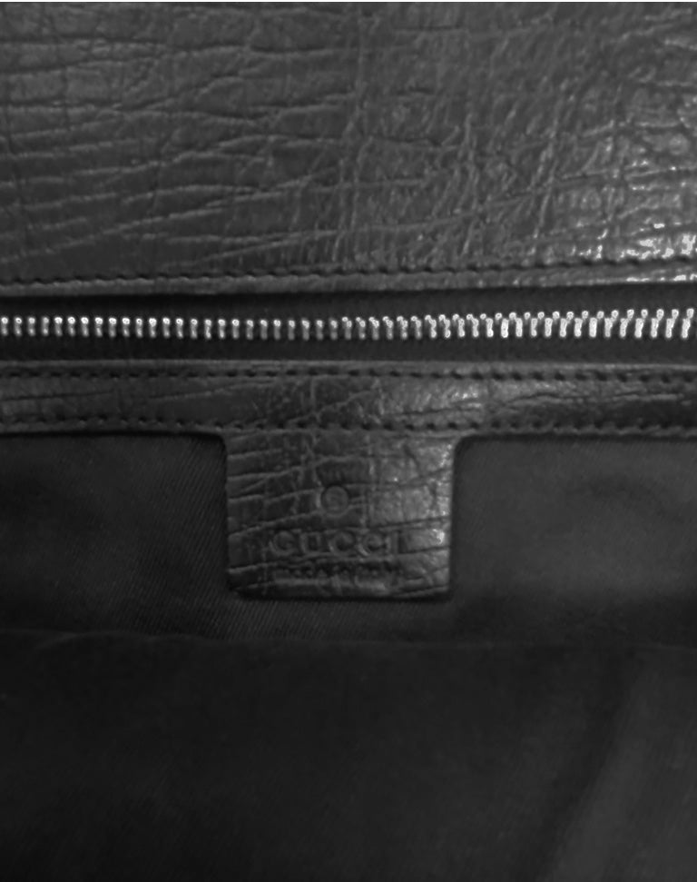 Gucci GG Canvas Horsebit Chain Tote Black
