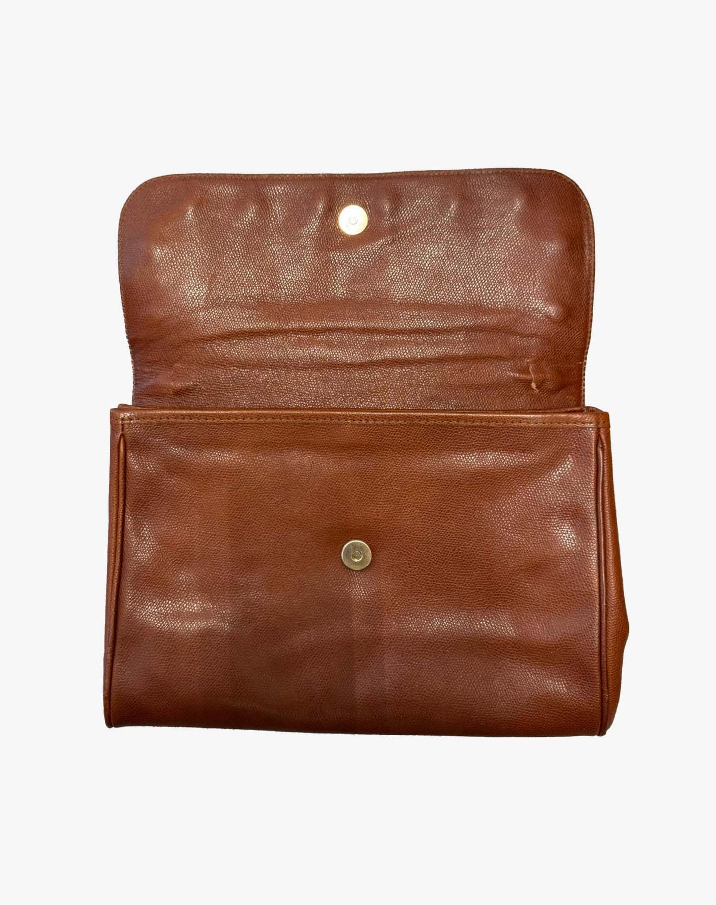 Pochette in pelle Moschino Redwall vintage marrone