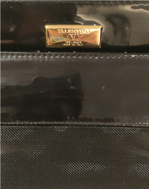 Valentino Garavani Red Shopper Oversize Trasparente Nera Made in Italy