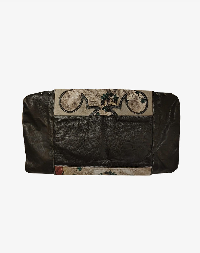 Roberto Cavalli Borsa Vintage Stampa Gioiello Pelle, suede e Tessuto