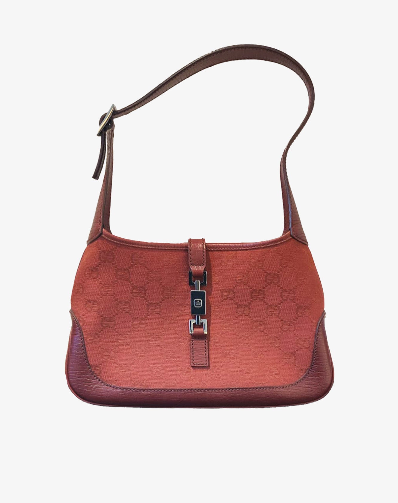 Gucci Mini Jackie Borsa a Spalla GG Canvas Rossa