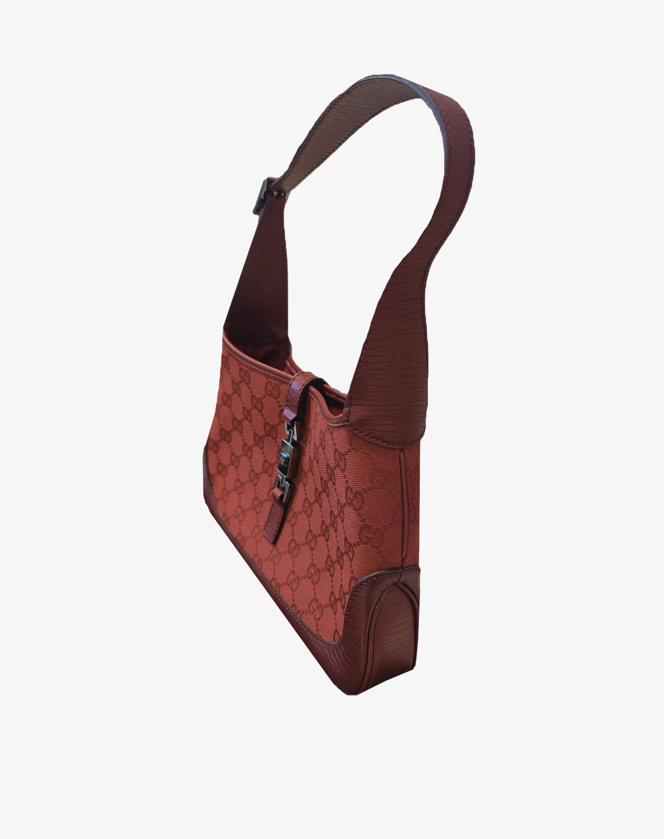 Gucci Mini Jackie Borsa a Spalla GG Canvas Rossa