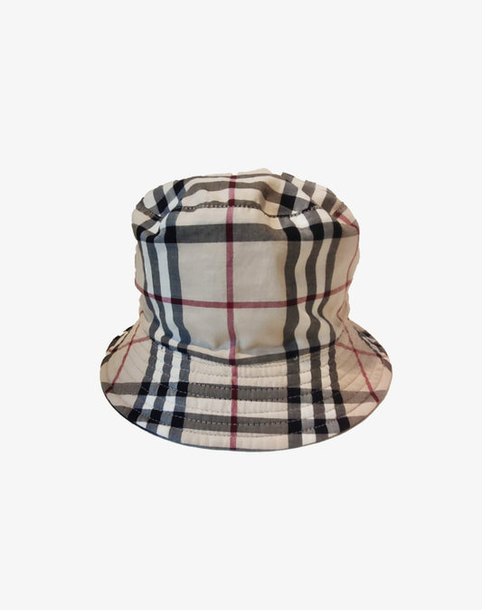 Burberry London Bucket Hat Reversibile Nova Check Pescatore anni 2000