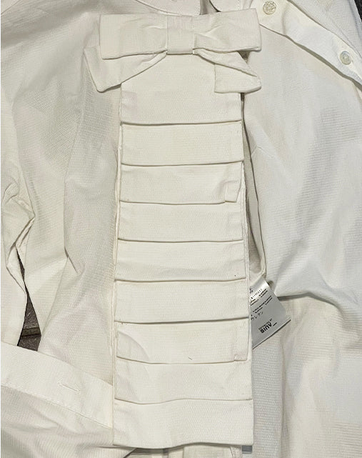 R.E.D. Valentino Camicia Bianca con Plastron e Fiocco Anni 2000