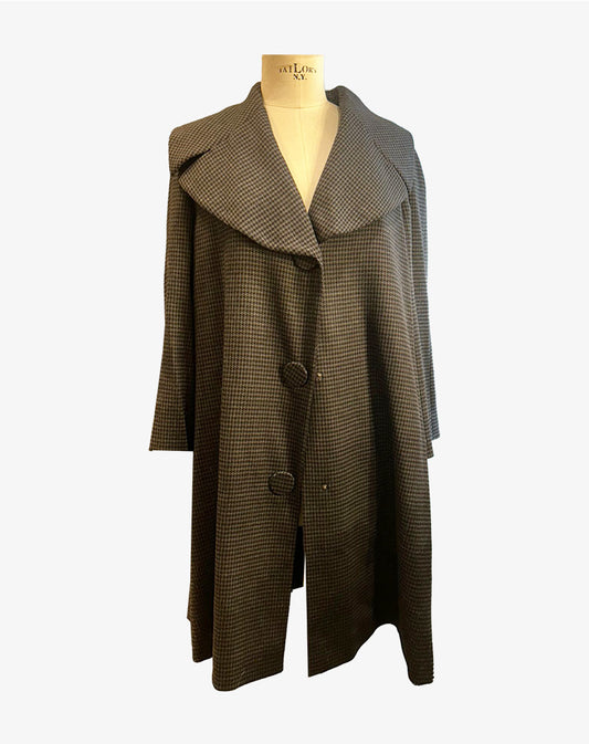 Cappotto donna Boutique Moschino pied de poule oversize Made in Italy
