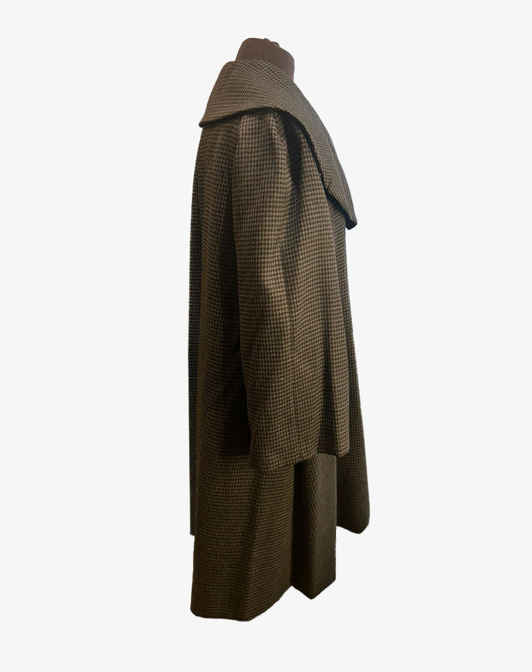 Cappotto donna Boutique Moschino pied de poule oversize Made in Italy