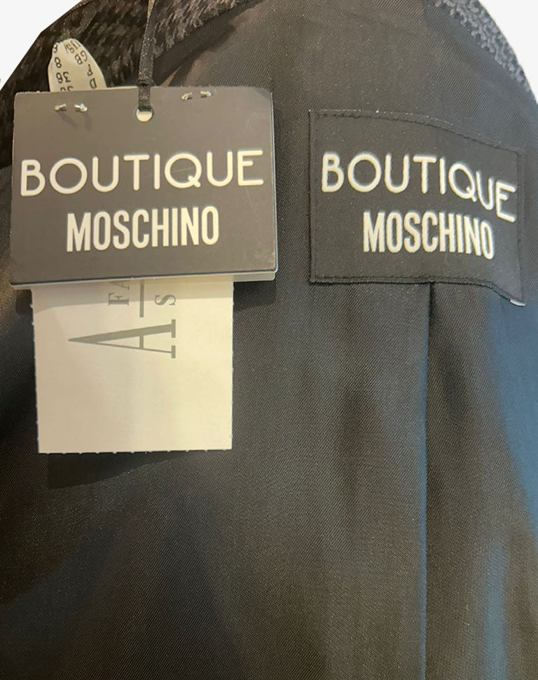 Cappotto donna Boutique Moschino pied de poule oversize Made in Italy