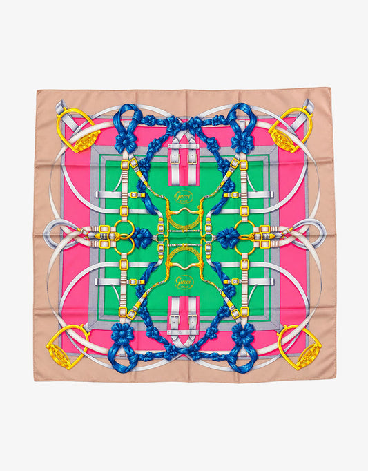 Hermès Carré 90 “Grand Manège” Henri d’Origny  Design 1990