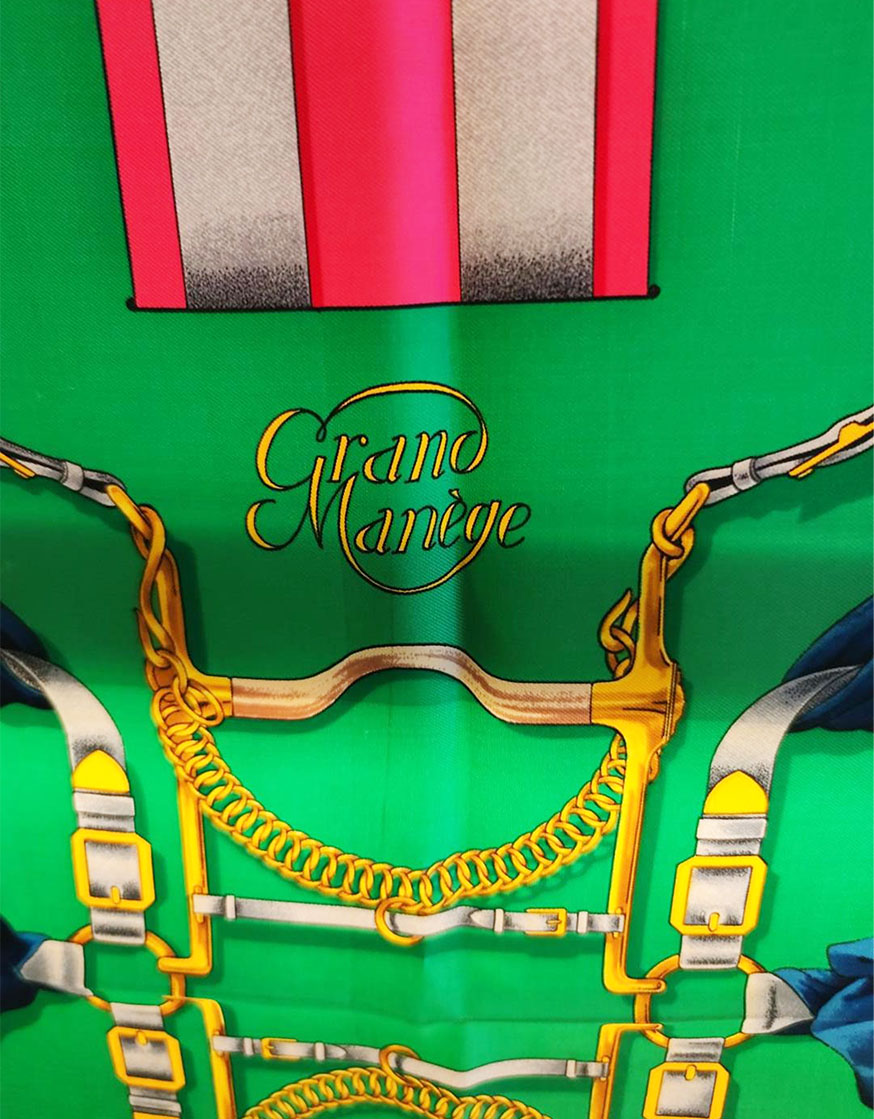 Hermès Carré 90 “Grand Manège” Henri d’Origny  Design 1990