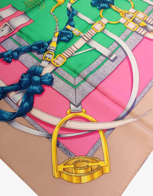 Hermès Carré 90 “Grand Manège” Henri d’Origny  Design 1990