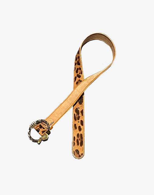 Dolce & Gabbana Cintura Vintage in Cavallino con Fibbia Gioiello anni 2000