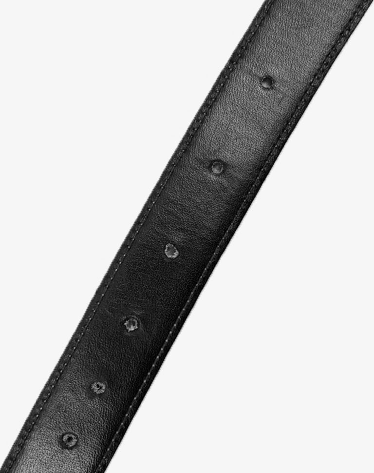 Cintura Gucci Tom Ford rettangolare minimal pelle nera anni 90 / early 2000