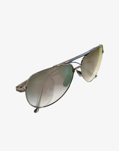 DITA Flight 004 Palladium Mirror Made in Japan Occhiali da Sole Aviator in Titanio