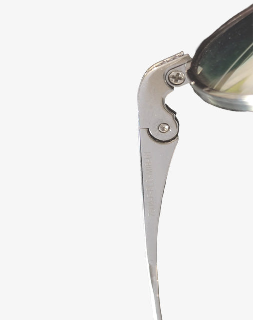 DITA Flight 004 Palladium Mirror Made in Japan Occhiali da Sole Aviator in Titanio