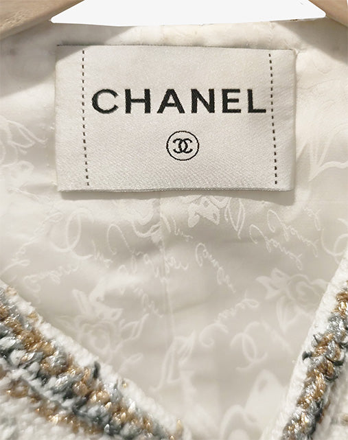 Giacca Chanel Tweed Donna vintage Made in France anni '90