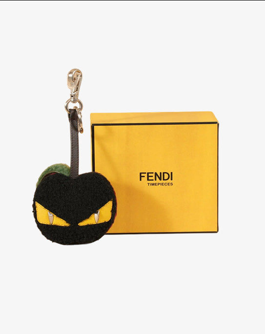 Fendi Monster by Karl Lagerfeld charm gioiello da borsa in lana con moschettone e confezione