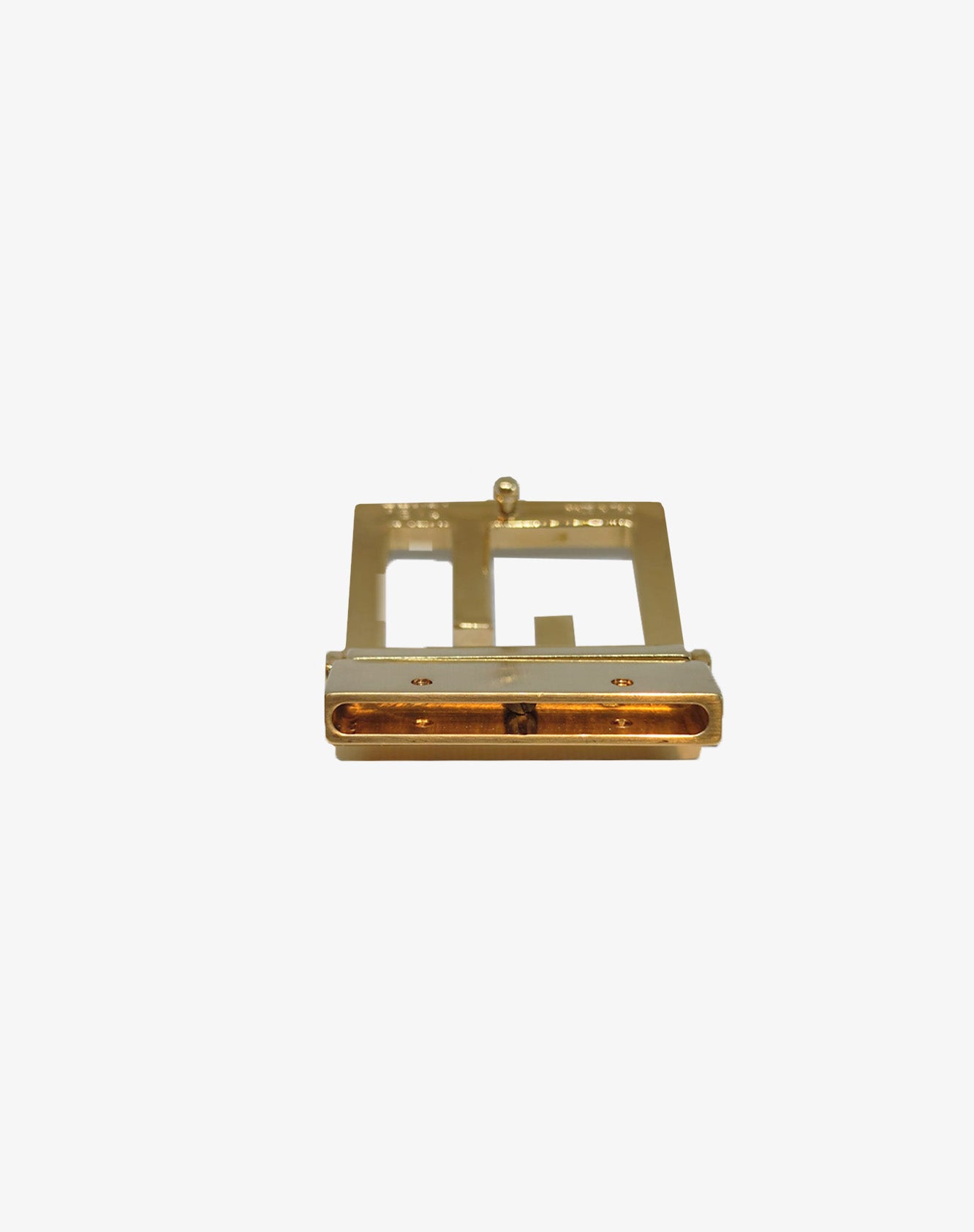 Fibbia Fendi Roma FF quadrata oro vintage cintura sottile anni 2000
