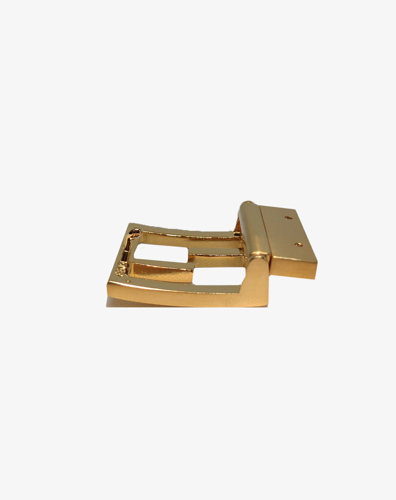 Fibbia Fendi Roma FF quadrata oro vintage cintura sottile anni 2000