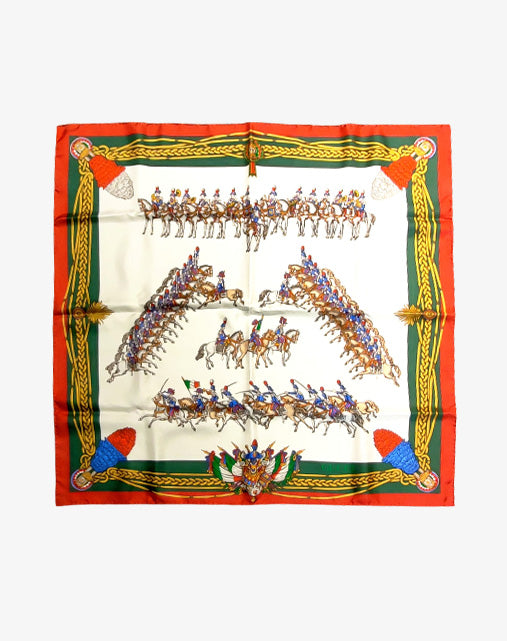 Gucci Trophy Foulard Vintage in Seta 86×86 Made in Italy con Scatola Originale