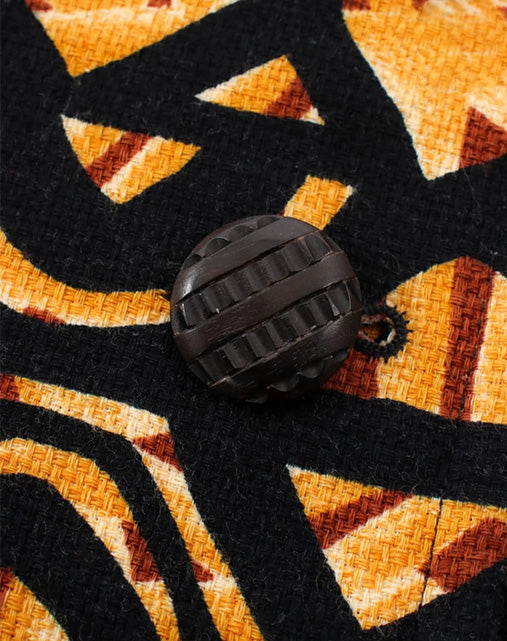 Yves Saint Laurent Rive Gauche Giacca Safari Wax Print Anni '80/'90