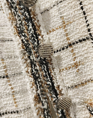 Giacca Chanel Tweed Donna vintage Made in France anni '90