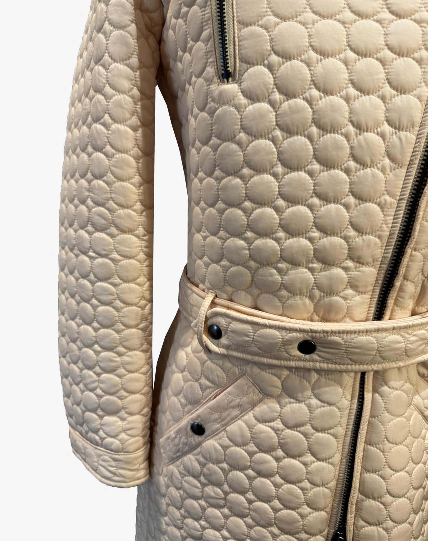 Giaccone Biker piumino donna trapuntato Gianfranco Ferrè linea Ferrè Jeans anni 2000