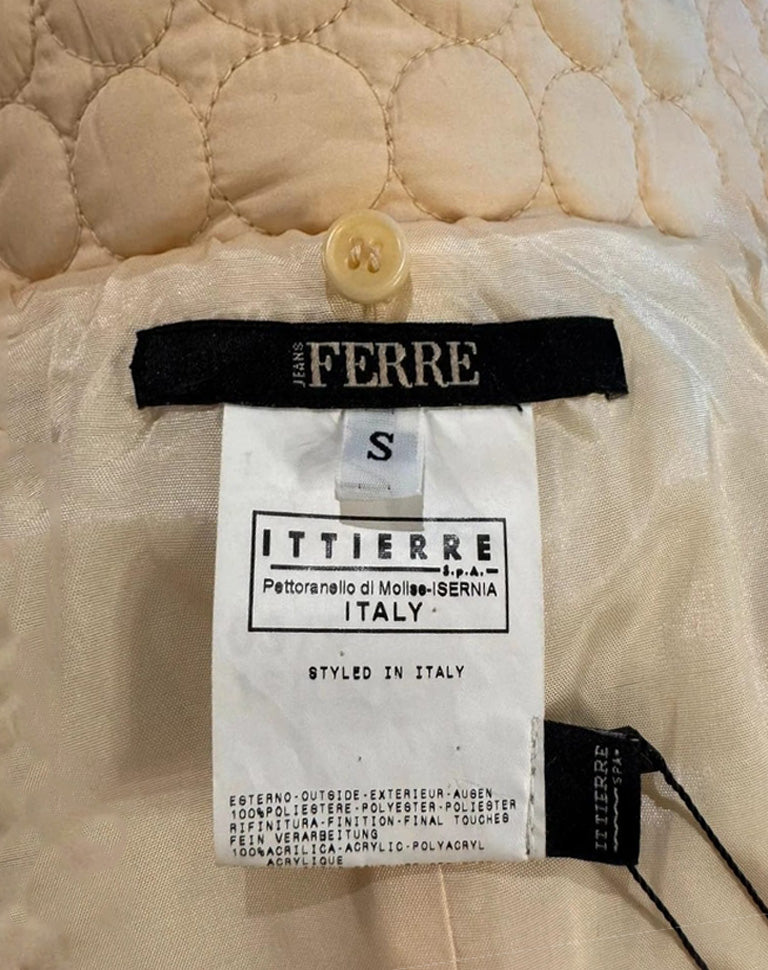 Giaccone Biker piumino donna trapuntato Gianfranco Ferrè linea Ferrè Jeans anni 2000