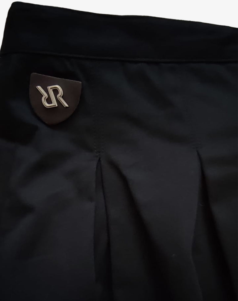 Rare Minigonna Plissettata cotone elasticizzato Nero Archivio anni '2000