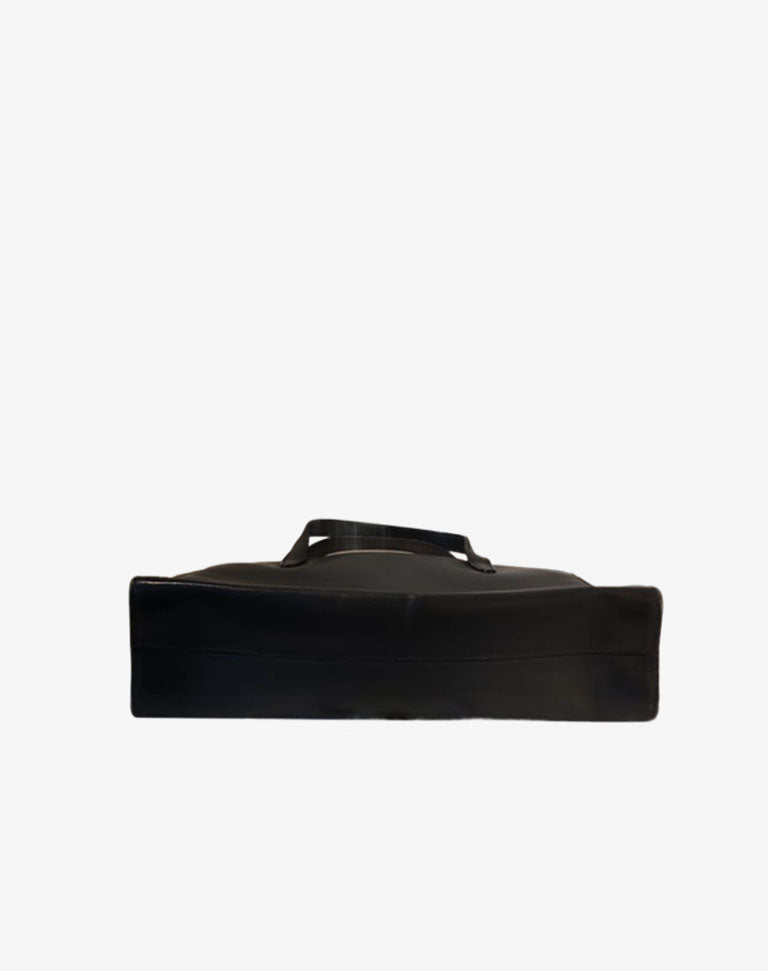 Gucci Borsa Donna Pelle Nera Bauletto Minimal Anni 2000