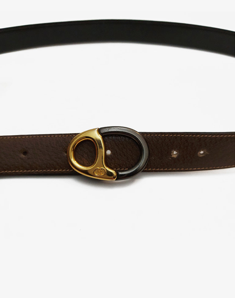 Gucci Cintura Vintage in pelle di cinghiale unisex