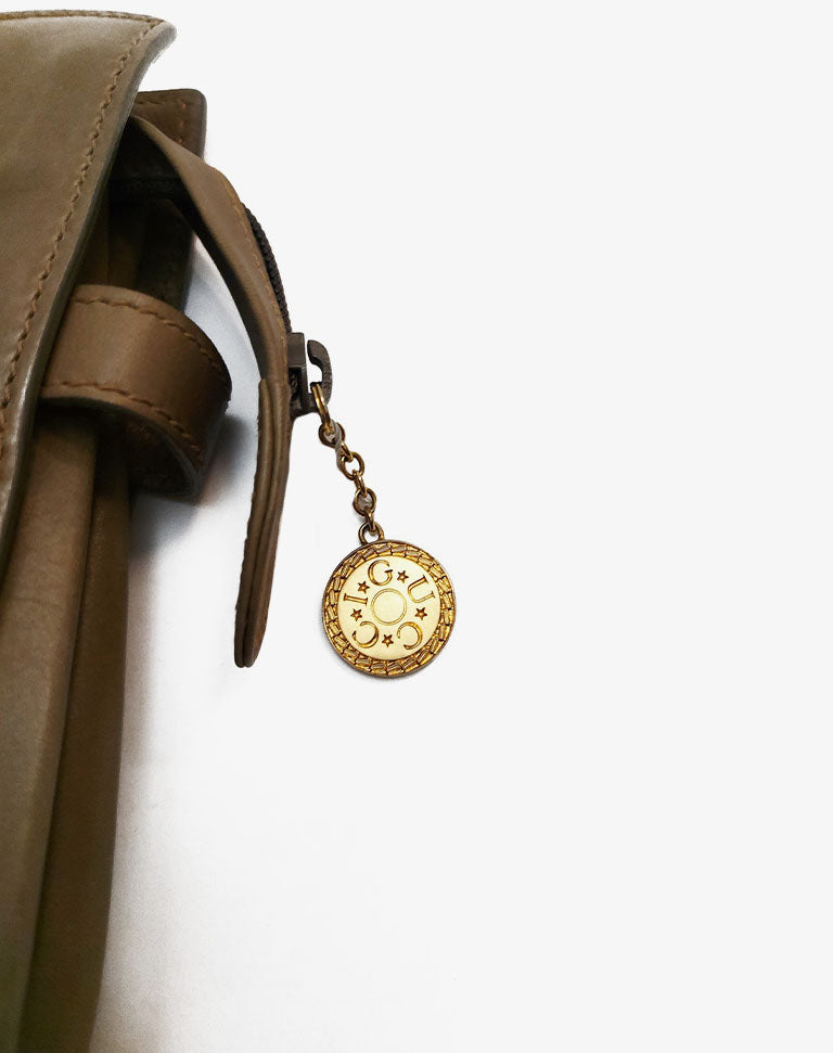 Gucci Pochette vintage in pelle beige anni 90