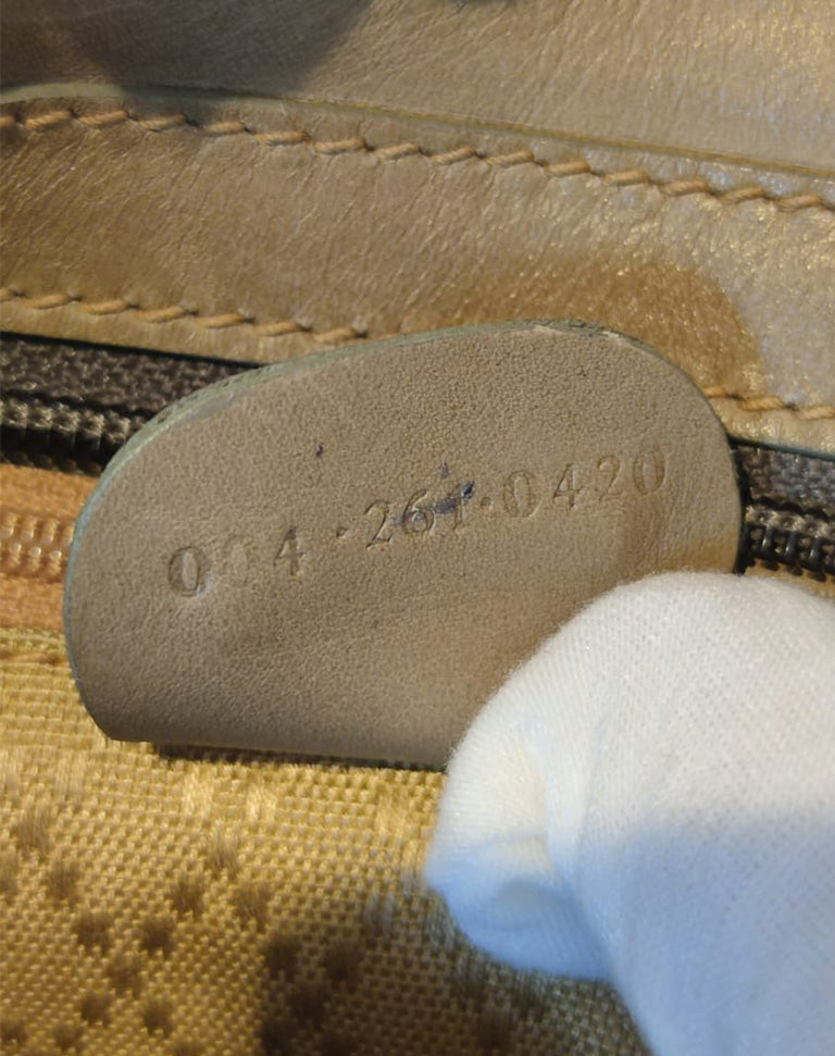Gucci Pochette vintage in pelle beige anni 90