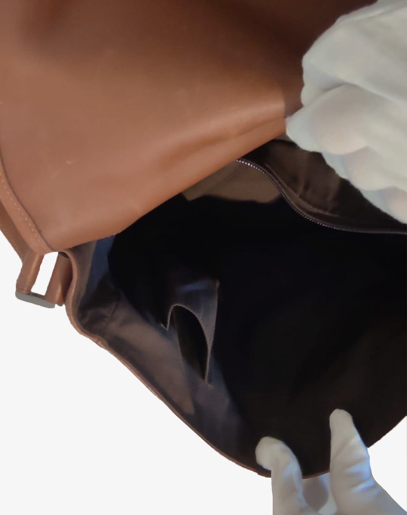 Gucci Borsa Cartella in pelle Guccissima nocciola anni 90