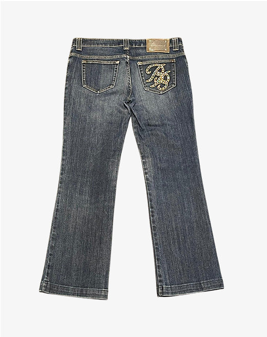 Blumarine Jeans Donna Ricamo Gioiello Taglia 44 / D38