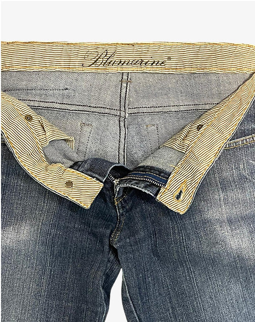 Blumarine Jeans Donna Ricamo Gioiello Taglia 44 / D38